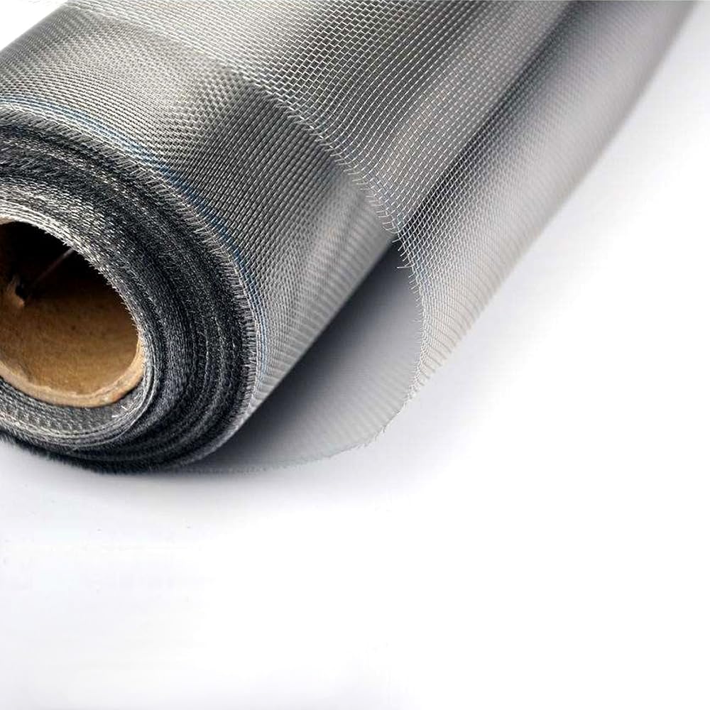 High-transmittance stainless steel window screen