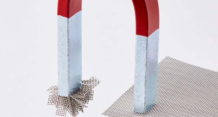 Why is austenitic stainless steel mesh magnetic?