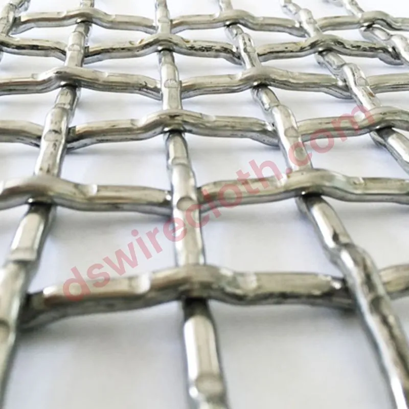 Stainless steel pre-crimp mesh
