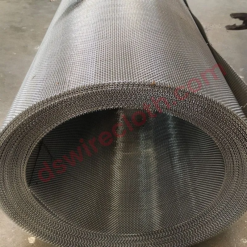 Stainless steel pre-crimp mesh