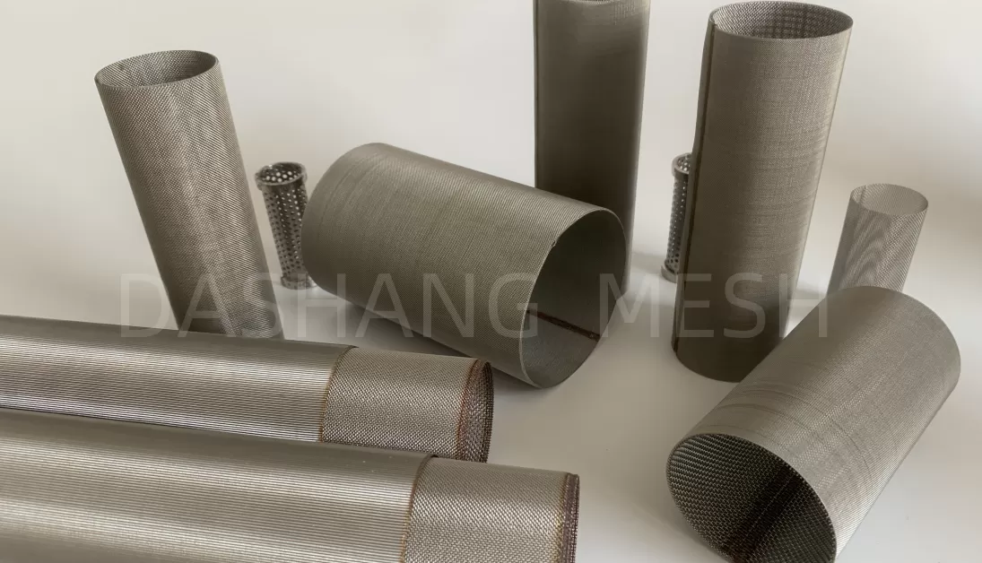 Application of metal braided mesh cylindrical mesh cylinder in extruder field