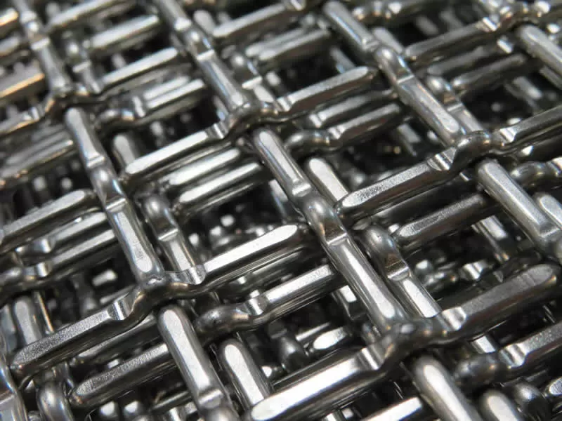 From which aspects does Dashang test the quality level of crimped wire mesh?