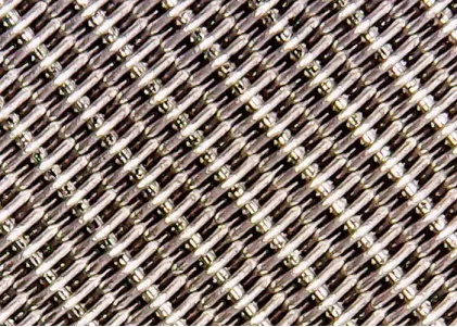 Reversed plain dutch weave mesh